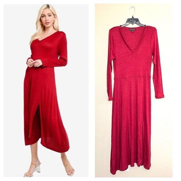 Banana Republic Ribbed Knit Midi Dress - Picture 1 of 12